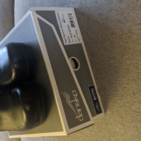 Dansko Tate Neutral Milled Nappa Shoes - Black - Picture 6 of 7